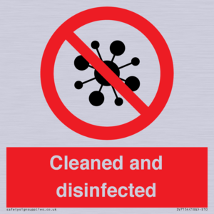 IV7154: Cleaned and disinfected