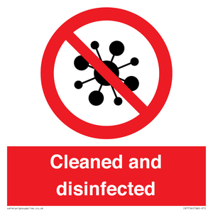 IV7154: Cleaned and disinfected