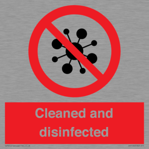 IV7154: Cleaned and disinfected