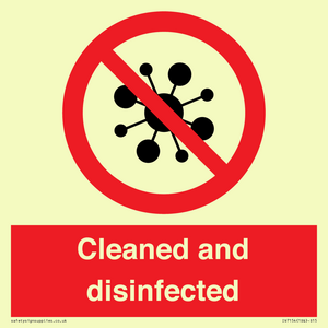 IV7154: Cleaned and disinfected
