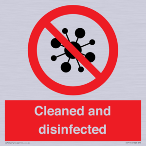 IV7154: Cleaned and disinfected