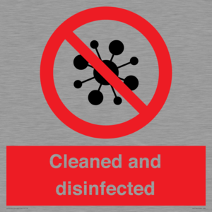 IV7154: Cleaned and disinfected