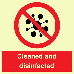 IV7154: Cleaned and disinfected