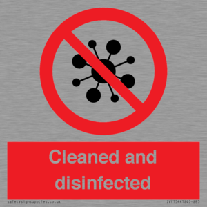 IV7154: Cleaned and disinfected