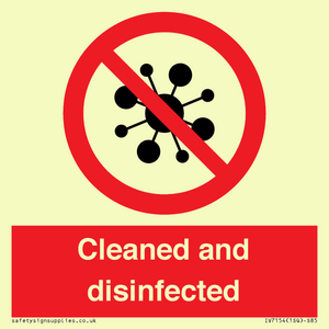 IV7154: Cleaned and disinfected