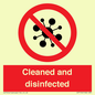 IV7154: Cleaned and disinfected