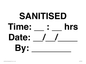 IV7159: SANITISED Time: __ : __ hrs Date: __ / __ / ____ By: ________