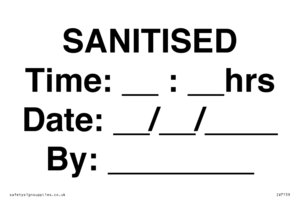 IV7159: SANITISED Time: __ : __ hrs Date: __ / __ / ____ By: ________