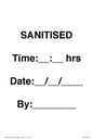 IV7159: SANITISED Time: __ : __ hrs Date: __ / __ / ____ By: ________