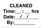 IV7160: CLEANED Time: __ : __ hrs Date: __ / __ / ____ By: ________
