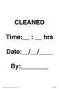 IV7160: CLEANED Time: __ : __ hrs Date: __ / __ / ____ By: ________