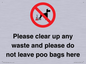 IV7164: Please clear up any waste and please do not leave poo bags here