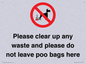IV7164: Please clear up any waste and please do not leave poo bags here