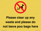 IV7164: Please clear up any waste and please do not leave poo bags here