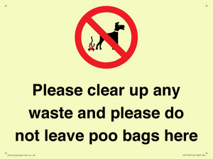 IV7164: Please clear up any waste and please do not leave poo bags here