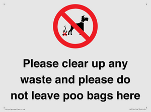 IV7164: Please clear up any waste and please do not leave poo bags here
