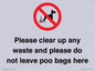 IV7164: Please clear up any waste and please do not leave poo bags here