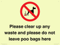 IV7164: Please clear up any waste and please do not leave poo bags here
