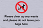 IV7164: Please clear up any waste and please do not leave poo bags here