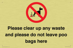 IV7164: Please clear up any waste and please do not leave poo bags here
