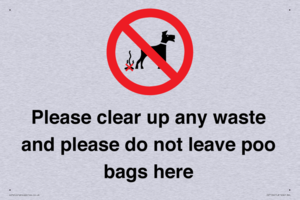 IV7164: Please clear up any waste and please do not leave poo bags here