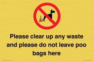 IV7164: Please clear up any waste and please do not leave poo bags here