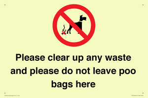 IV7164: Please clear up any waste and please do not leave poo bags here
