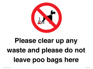 IV7164: Please clear up any waste and please do not leave poo bags here