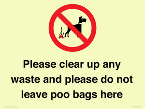 IV7164: Please clear up any waste and please do not leave poo bags here