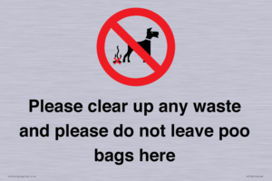 IV7164: Please clear up any waste and please do not leave poo bags here