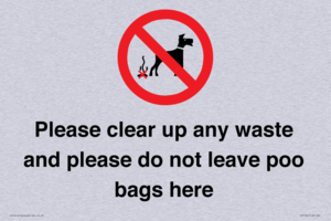 IV7164: Please clear up any waste and please do not leave poo bags here