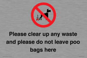 IV7164: Please clear up any waste and please do not leave poo bags here