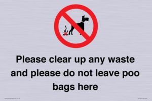 IV7164: Please clear up any waste and please do not leave poo bags here