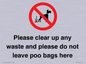 IV7164: Please clear up any waste and please do not leave poo bags here