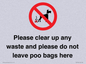 IV7164: Please clear up any waste and please do not leave poo bags here