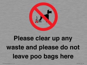 IV7164: Please clear up any waste and please do not leave poo bags here