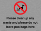 IV7164: Please clear up any waste and please do not leave poo bags here