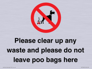 IV7164: Please clear up any waste and please do not leave poo bags here