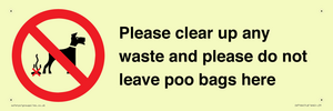 IV7164: Please clear up any waste and please do not leave poo bags here