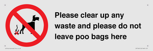 IV7164: Please clear up any waste and please do not leave poo bags here