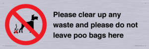 IV7164: Please clear up any waste and please do not leave poo bags here