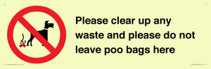 IV7164: Please clear up any waste and please do not leave poo bags here