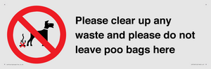 IV7164: Please clear up any waste and please do not leave poo bags here