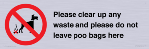 IV7164: Please clear up any waste and please do not leave poo bags here