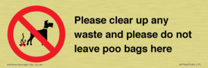 IV7164: Please clear up any waste and please do not leave poo bags here