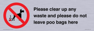 IV7164: Please clear up any waste and please do not leave poo bags here