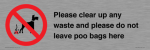 IV7164: Please clear up any waste and please do not leave poo bags here