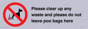 IV7164: Please clear up any waste and please do not leave poo bags here