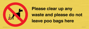 IV7164: Please clear up any waste and please do not leave poo bags here