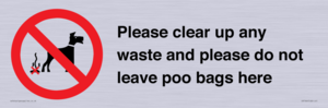 IV7164: Please clear up any waste and please do not leave poo bags here